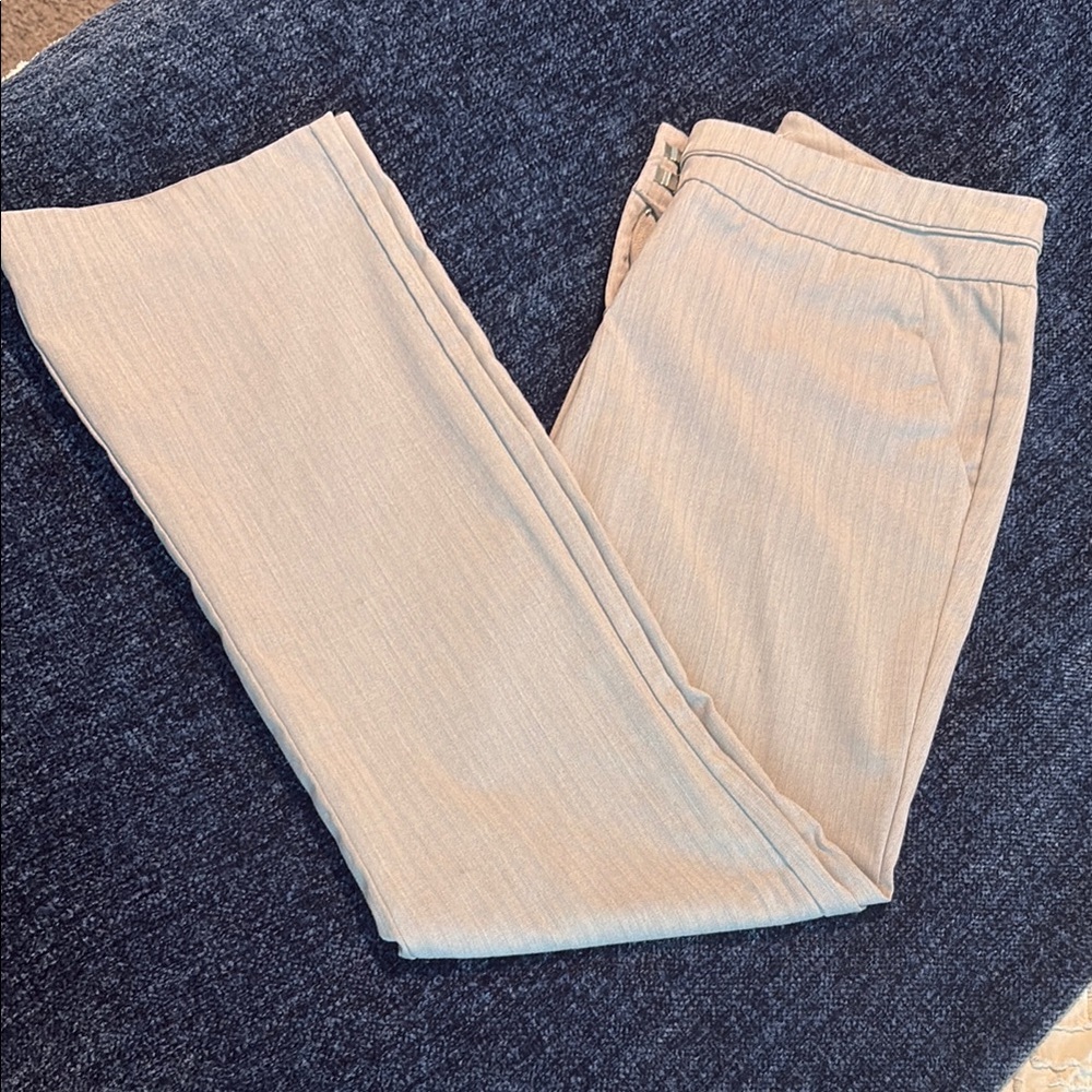 Grey Pinstriped Dress Pants